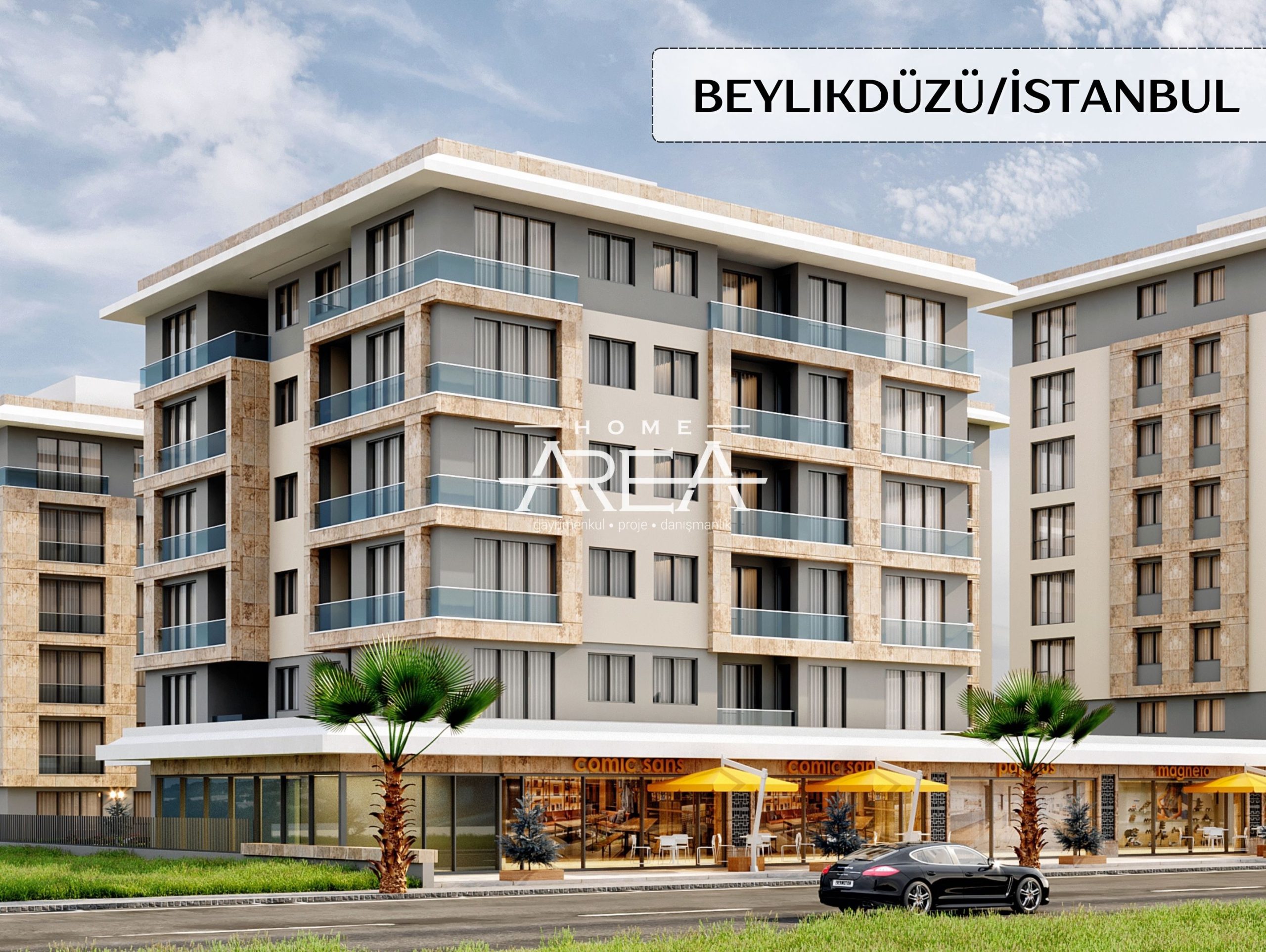 Family concept residential complex in Beyli̇kdüzü  (2+1/3+1)