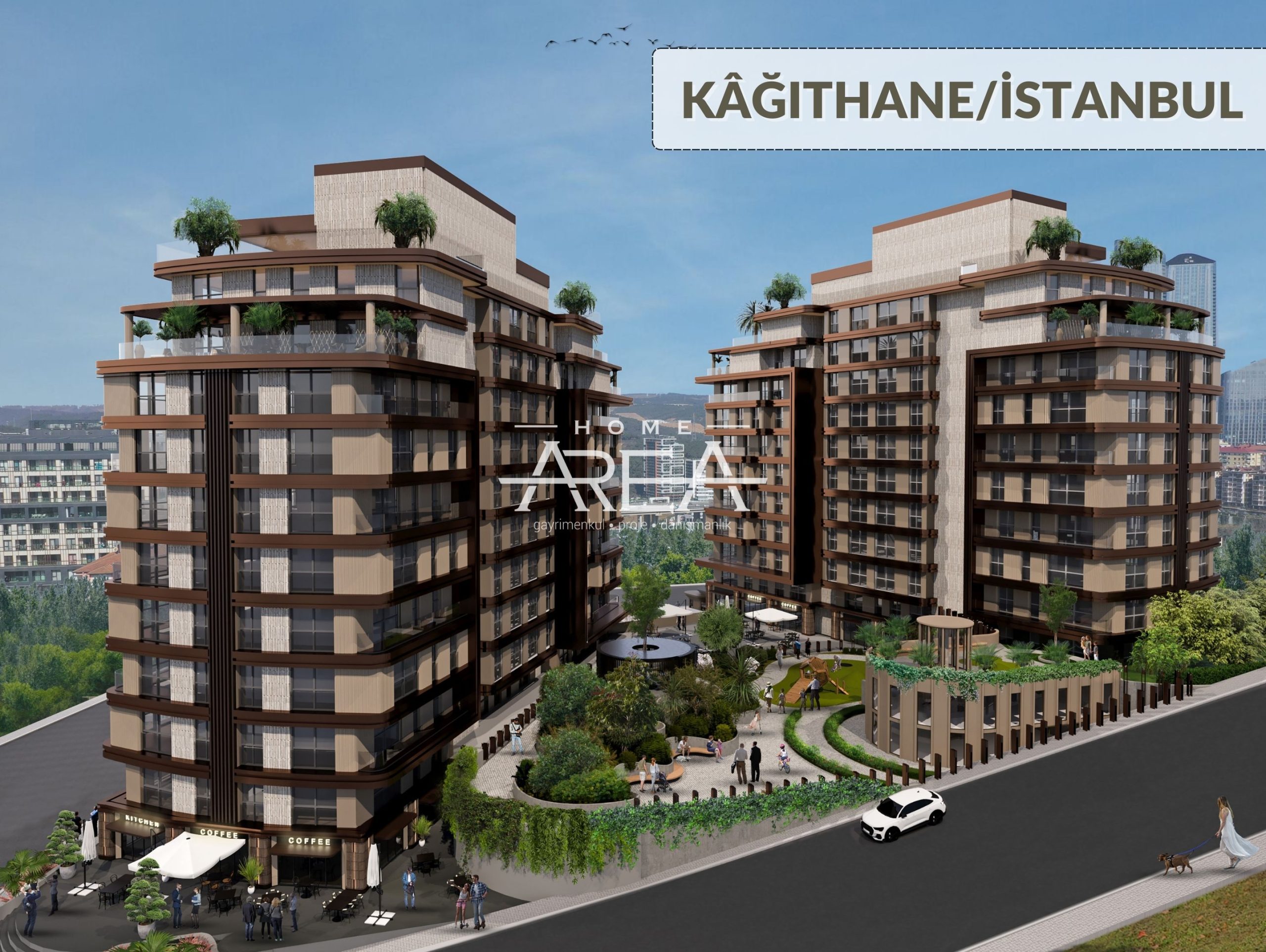 Apartment in a new residential complex in the center of Istanbul (1+1/2+1/3+1) 