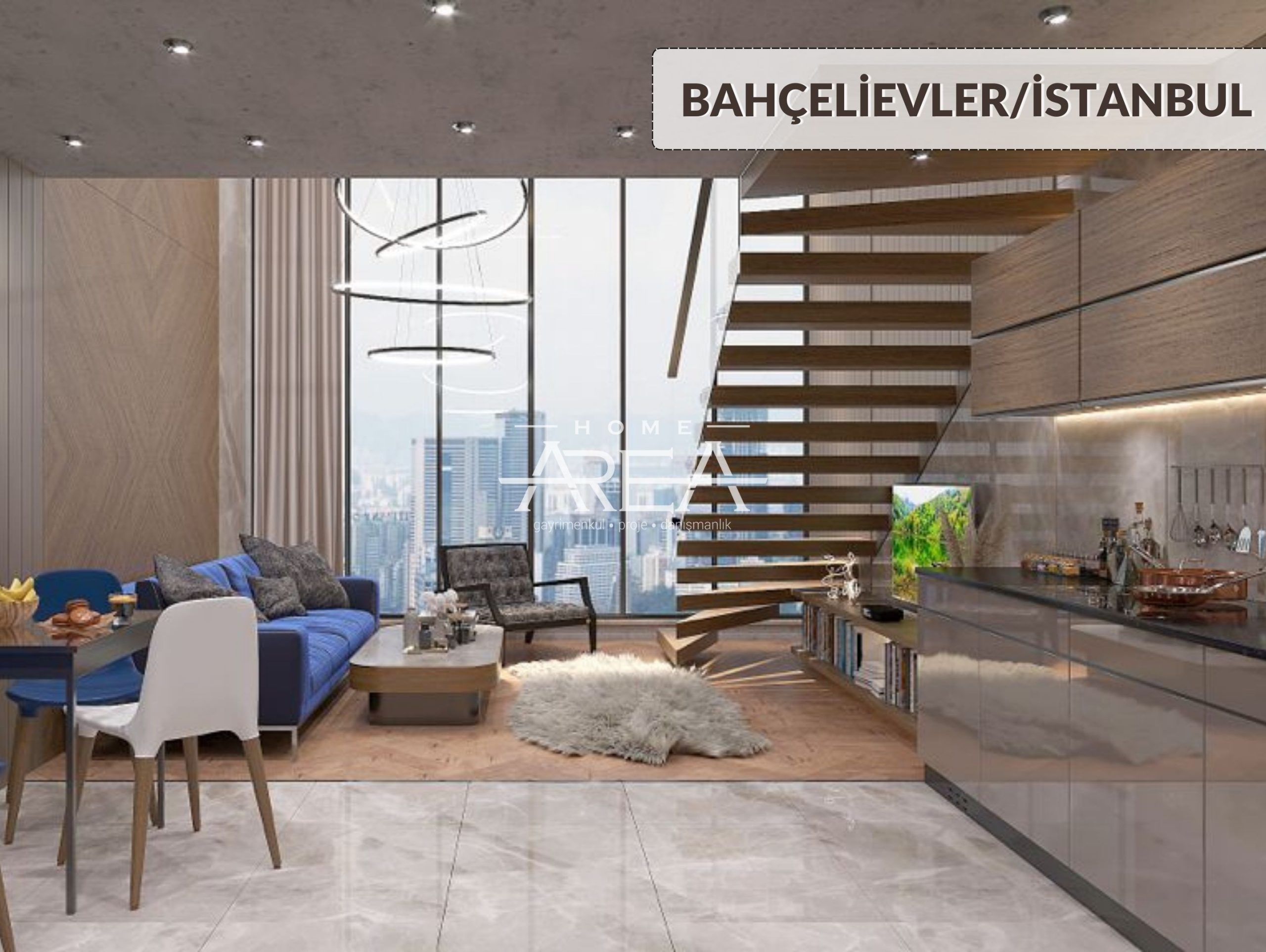 Loft apartment with panoramic city view (1+1/2+1) 