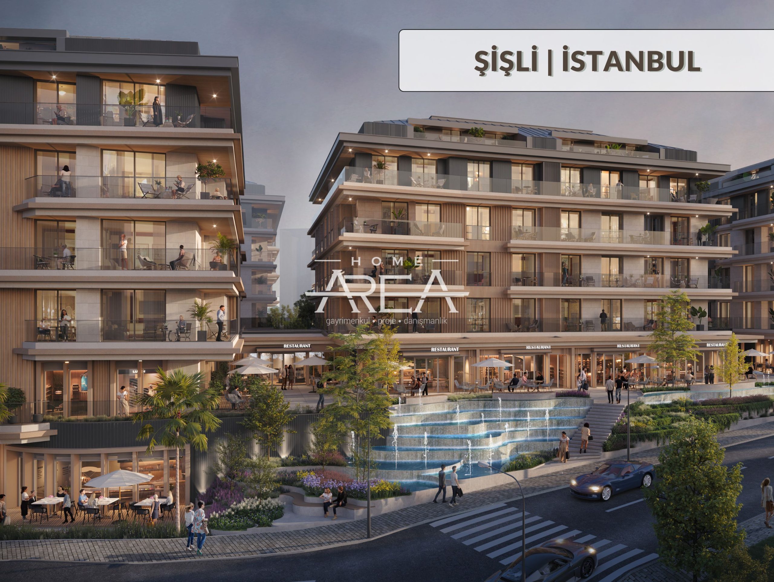 Apartment in a residential complex under construction in the Şişli area (1+1/2+1/3+1/4+1)